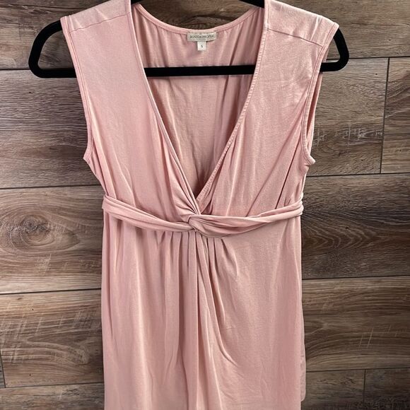 Boston Proper Ladies Pink Vneck Blouse, Size Small, Pink - Picture 3 of 5